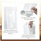 3 Pieces 1 Gallon Clear Plastic Jar with Ribbed Liner Screw on Cap Wide Mouth Square Screw Top Food Storage Containers PET Plastic Canisters with Lids Grip Jars Food Safe